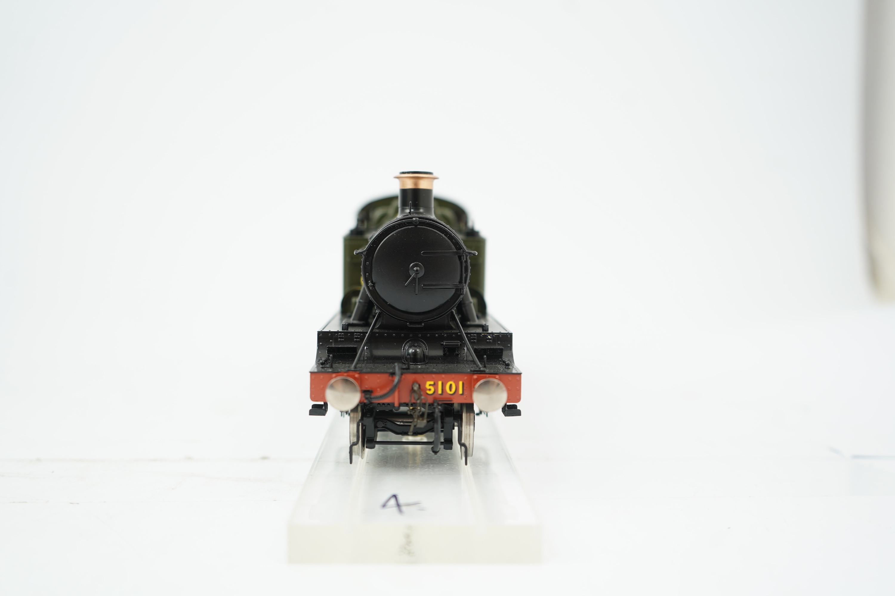 An 0 gauge Lee Marsh Models model of GWR Class 5101, 5101, 2-6-2T Prairie Tank locomotive, powered for two rail operation, with original box and instruction booklet.